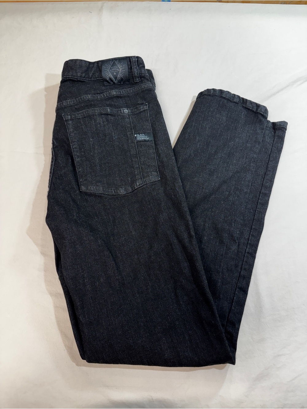 Black Diamond Mens Crag Denim Pants Black Size 33 X 34